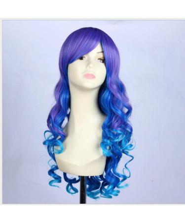 BGHJUE WIG Halloween Blue Long Roll Synthetic BraIding Hair Extensions Brown Color Soft Straight Dreadlocks Faux Locs Crochet Braids Hair