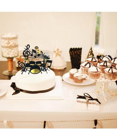 (Set of 20)Music Notes Cupcake Topper Picks Music Notes Cake Decorations Party Supplies Birthday Cake Decorating Tools for Baby Showers - Buy Online on GoSupps.com