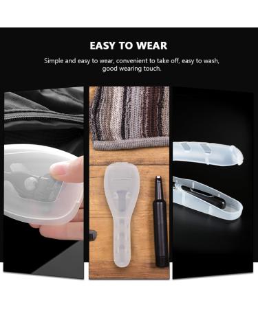 ABOOFAN 5-Piece Transparent Razor Travel Case | Safe & Compact Razor Bags for Travelers | Ideal for Men on the Go - Buy Online on GoSupps.com