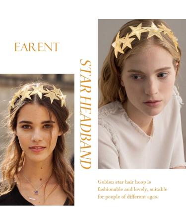 EARENT Gold Star Headband - Pearl Hair Hoop for Women and Girls | Holiday Party Costume Hair Accessory - Buy Online on GoSupps.com