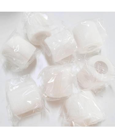 BQTQ 2 Inch Cohesive Bandage Wrap Tape - Self Adherent Stretch Wrap for Ankle Sprains - Ideal for Human and Animals - White (8 Rolls) - Buy Online on GoSupps.com