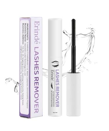 Erinde Cluster Lash Glue Remover 5ml Lash Remover for Lash Extensions Clear Mascara Makeup Remover Eyelash Cluster Glue Remover Mild Non-Irritating DIY Lash Extension Remover Adhesive
