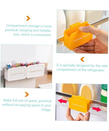 CIYODO 2pcs Box Storage Box Mini Refrigerator Office Supplies Side Food Fridge Side Door Holder It Can Move - Buy Online on GoSupps.com