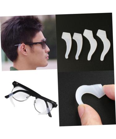 Angoily 5 Pairs Earstulpe Earrings - Anti-Ear Lock Accessories for Glasses - White Glass Clamping Frame Holders - Buy Online on GoSupps.com