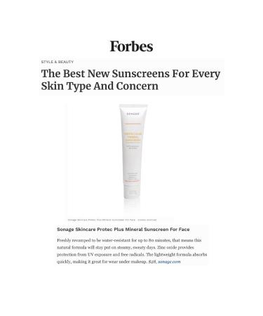 Sonage Protec Plus Mineral Sunscreen - Lightweight SPF 30 Zinc Oxide Face Sunscreen | Natural & Reef-Safe for All Skin Types - Buy Online on GoSupps.com
