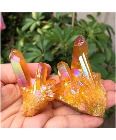 Angel Titanium Quartz Stunning Rainbow Specimen Minerals Reiki (Size : 40-50g) Home Goods (Size : 70-80g) - Buy Online on GoSupps.com