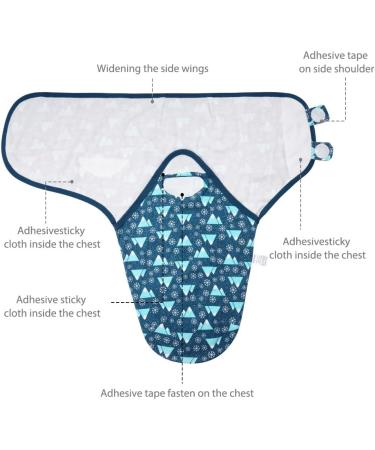 Vicloon Baby Swaddle Wraps 3 pcs Organic Cotton Blanket 0-3 Months | Breathable Newborn Swaddle for Boy and Girl (Dark Blue) - Buy Online on GoSupps.com