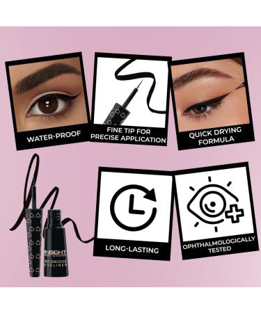 Insight Cosmetics No Smudge Eyeliner| Intense Matte Finish | Quick Drying |Smooth Application | Waterproof | Smudgeproof (EL-53) - Buy Online on GoSupps.com