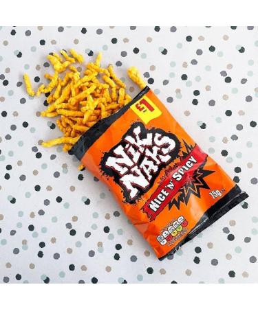 Nik Naks Nice 'N' Spicy Crisps Case of 20x75g - Buy Online on GoSupps.com