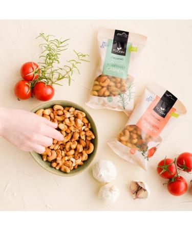 FOODIN Organic Cashew Snacks - Dry Roasted Cashew with Honey (Bruschetta 3 x 120g) - Healthy Gourmet Treats - Buy Online on GoSupps.com