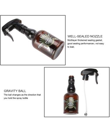 Barber Spray Bottle 300ml Hairdressing Spray Bottle Empty Refillable Salon Barber Hair Tools Water Sprayer for Hair Styling Hairdresser Salon(Brown) - Buy Online on GoSupps.com