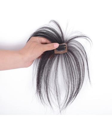 Bangs Hair Clip Lifelike Hair Extensions Wispy Bangs Clip Dark Brown Fake Air Bangs Fringe Refine Facial Contour 3D Real Human Hair Bangs for Daily Wear - Buy Online on GoSupps.com
