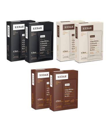 RXBAR Chocolate Variety Pack 2.0 - High Protein Snack - Gluten Free Protein Bar - 1.83 oz (Pack of 24) - Buy Online on GoSupps.com