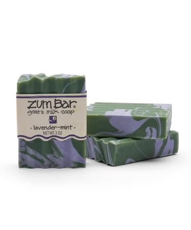 Indigo Wild Zum Bar Goat's Milk Soap - Lavender-Mint - 3 oz (3 Pack)