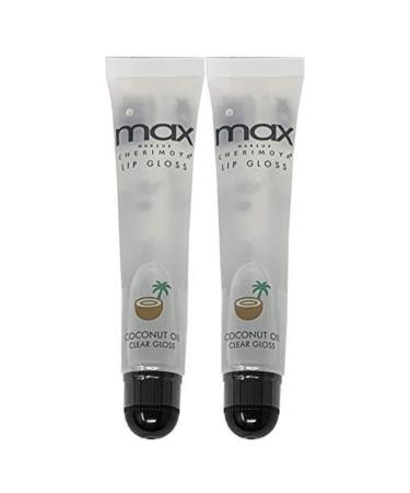 Cherimoya (2Pack) MAX Makeup Lip Polish Coconut Oil Clear Gloss - Buy Online on GoSupps.com