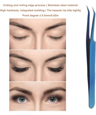 Eyelash Extension Tweezers - Stainless Steel Ergonomic Sloping Tweezers for Volume & Individual False Lashes - Buy Online on GoSupps.com