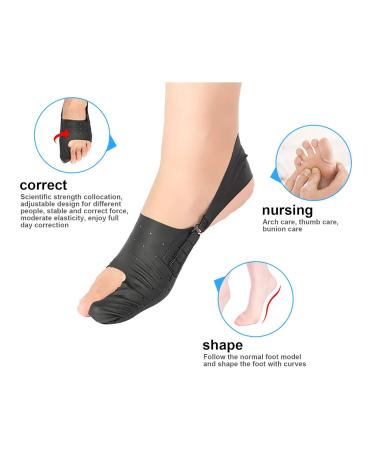 Buy Bnineteet Team Hallux Valgus Corrector - 2 Ultra-Thin PU Struts for Bunion Relief | Elastic Large Toe Separator (M) - Worldwide Shipping - Buy Online on GoSupps.com