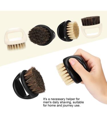 Premium Wild Boar Fur Razor Brush for Men | Beard & Epilator Accessories with White Handle - Buy Online on GoSupps.com