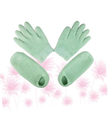 Healeved 2 Sets Booties for Shoes Covers Heel Socks for Dry Cracked Hands Exam Socks for Boots and Socks for Spa Treatment Valid Gel Spa Socks Hand Mask Frosted - Buy Online on GoSupps.com