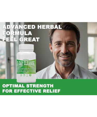 5 Day Rapid Colon Detox & Cleanse | 30 Vegan Capsules | Natural Laxative with Probiotic | Constipation Bloating Gut Detox Relief | All Natural Ingredients Vitamins | Gluten Free | Easy to Swallow 30 count (Pack of 1) - Buy Online on GoSupps.com