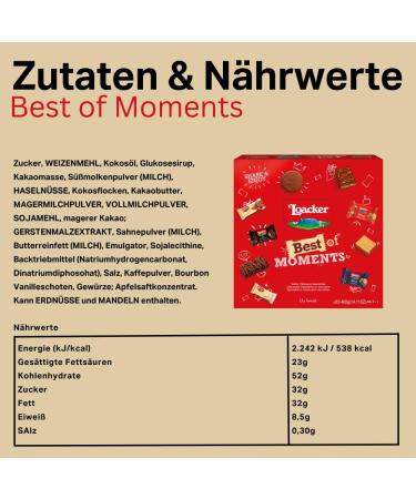 Loacker Best of Moments 400g Gift Box | Crispy Waffle & Chocolate Hazelnut Snacks - Perfect International Gift Idea - Buy Online on GoSupps.com
