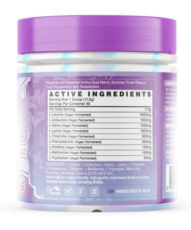 Naughty Boy Summer Vibes Essential Amino Acids - Clinically Dosed Amino Acid Drink for Men & Women - 345g/30 Servings - Buy Online on GoSupps.com