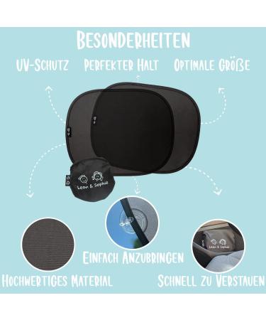 Sun Protection Car Baby | Certified UPF50+ UV Protection | Sustainable & Durable Nylon | Double Protective Effect | Auto Suction Cup - Buy Online on GoSupps.com