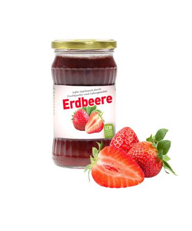 LCW - Fruit spread with fructose and sweeteners 340g glass strawberry