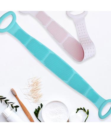 CoSoGreen Silicone Back Scrubber 27.4 Inches Body Brush - Exfoliating and Massaging Bath Brush (Pink) - Buy Online on GoSupps.com