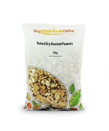 Naked Dry Roasted Peanuts 250g (BWFO)