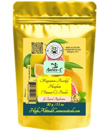 Buy 30g ANTIOX-C Magnesium Ascorbyl Phosphate Powder - 100% Pure for Cosmetics - Topical Use - International Shipping Available - Buy Online on GoSupps.com