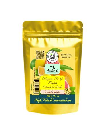 ANTIOX-C 30 g (1.1 oz) TM PURE Magnesium Ascorbyl Phosphate Powder - Cosmetic Antioxidant Beauty Anti-Aging - Make DIY Vitamin-C Serum
