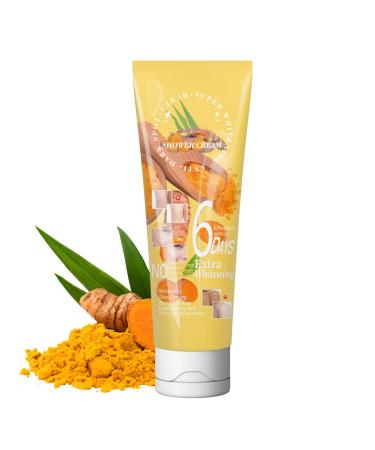 Body Scrub Exfoliator- Turmeric Face Scrub Exfoliator - Powerful Exfoliator Function - Fade Dark Spots - Anti Aging Firming Skin - Repair Daily Damage - Gentle Body Skin Care