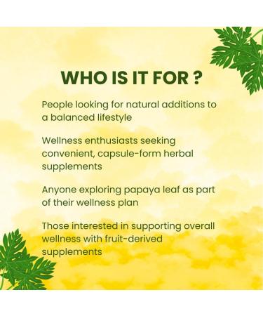 SETNUTRA Well From Within Papaya Leaf Capsules 500Mg Natural Papaya Leaf Extract 120 Vegan Capsules Non GMO Gluten Free Herbal Supplement No Fillers Or Additives - Buy Online on GoSupps.com