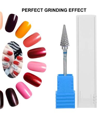 Blue Label Carbide Nail Drill Bit Set for Electric Manicure Pedicure - Tungsten Steel Grinding Head for Nail Art - Buy Online on GoSupps.com