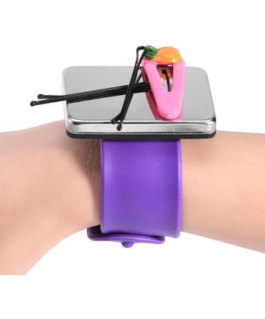 Hair Grip Holder Hair Styles Adjustable Magnetic Wrist Band for Hairdresser Barbers(#4-purple) - Buy Online on GoSupps.com