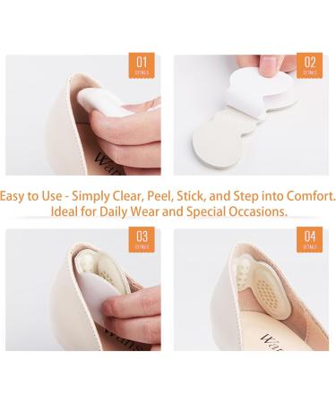 Buy Heel Pads for Oversized Shoes - 4 Pairs Anti-Slip Grips for Men & Women | Cushioned Inserts to Prevent Blisters & Heel Slipping - Black - Buy Online on GoSupps.com