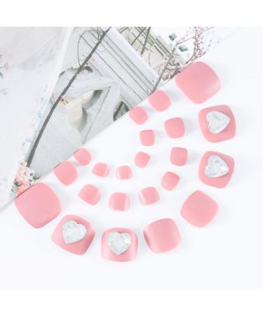 Shop Brishow Artificial Foot Toenails - 24pcs Acrylic Stick-On Nails for Women & Girls | International Shipping - Buy Online on GoSupps.com