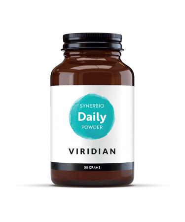 Viridian - Synerbio Daily Powder - 50g | 3 Billion Friendly Bacteria with FS2-60 Full Spectrum Prebiotic & Plant-Derived Inulin | Gentle Formulation | Nutritionist Formulated
