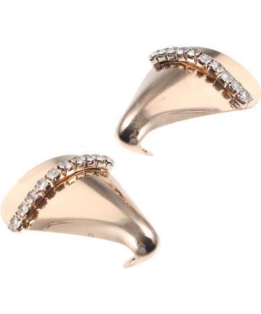 LIFKOME Metal Shoes Pointed Protector Decorative Shoes Pointed Protector Elegant High Heel Shoe Tip Caps Metal High Heels Tip Covers for Shoes Protection Repair Decoration