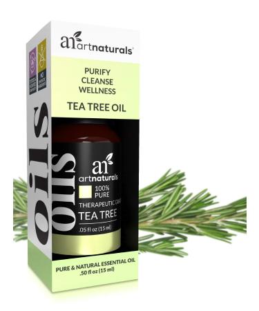 Artnaturals Tea Tree Oil 0.5 fl oz (15 ml) - Natural Skincare & Acne Solution - Buy Online on GoSupps.com