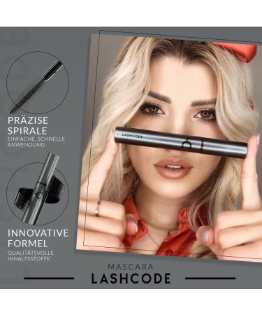 Lashcode Mascara 10ml - Lengthening & Thickening Eyelash Mascara | Stimulates Growth | Buy Internationally - Buy Online on GoSupps.com
