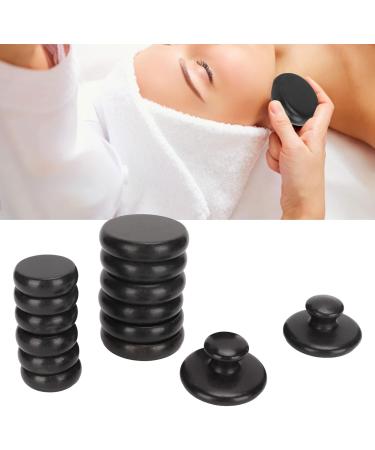 14-Piece Basalt Massage Stone Set - Spa Hot Rocks for Home & Beauty Salon | Relaxing Massage Stones for Men & Women - Buy Online on GoSupps.com