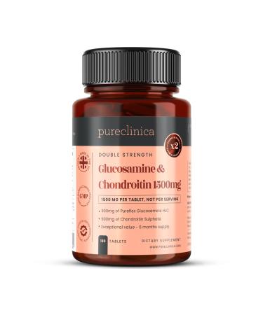 pureclinica High Strength 1500mg Glucosamine HCL & Chondroitin x 180 Tablets