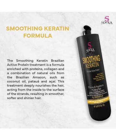 Buy Socila Organic Brazilian Keratin Smoothing Treatment - Shine & Smooth All Hair Types 4.05fl oz/120ml - International Shipping Available - Buy Online on GoSupps.com