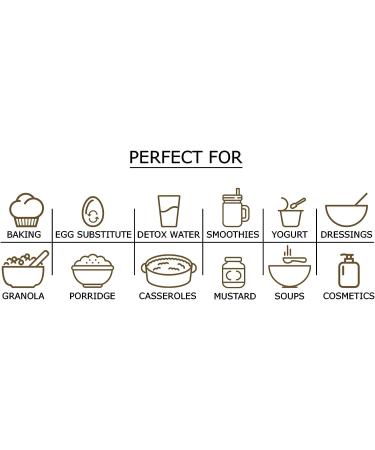 Organic Brown Flaxseed Meal 8 lb | Non-GMO, Kosher, Vegan Superfood | Omega-3 Ground Flax Powder | Keto Friendly | Made in USA - Buy Online on GoSupps.com