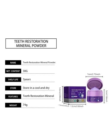 Purple Brightening Tooth Powder - Gently Cleans Surfaces Restores Tooth Luster Reduces Gum Discomfort Eliminates Bad Breath And Provides Long-lasting Freshness.(3pcs) - Buy Online on GoSupps.com