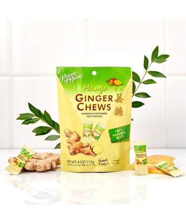 Prince of Peace Ginger Chews - 100% Natural Mango 28 Chews - Buy Online on GoSupps.com
