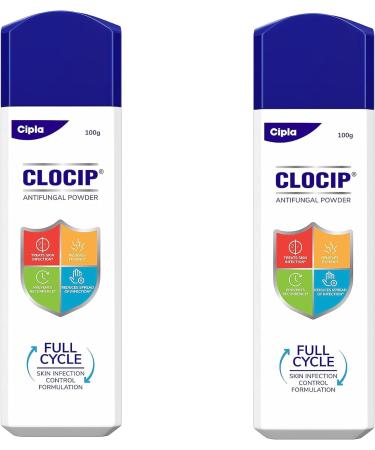 (Pack of 2) Clocip Dusting (Powder) (100gm Each) - by Exportmart