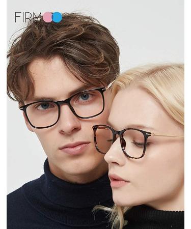 Firmoo Blue Light Blocking Computer Glasses Anti Eye Strain Headache UV Cut A-tortoise 0.0x - Unisex - Buy Online on GoSupps.com